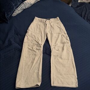 Lioness Women’s Beige Wide-Leg Cargo Pants